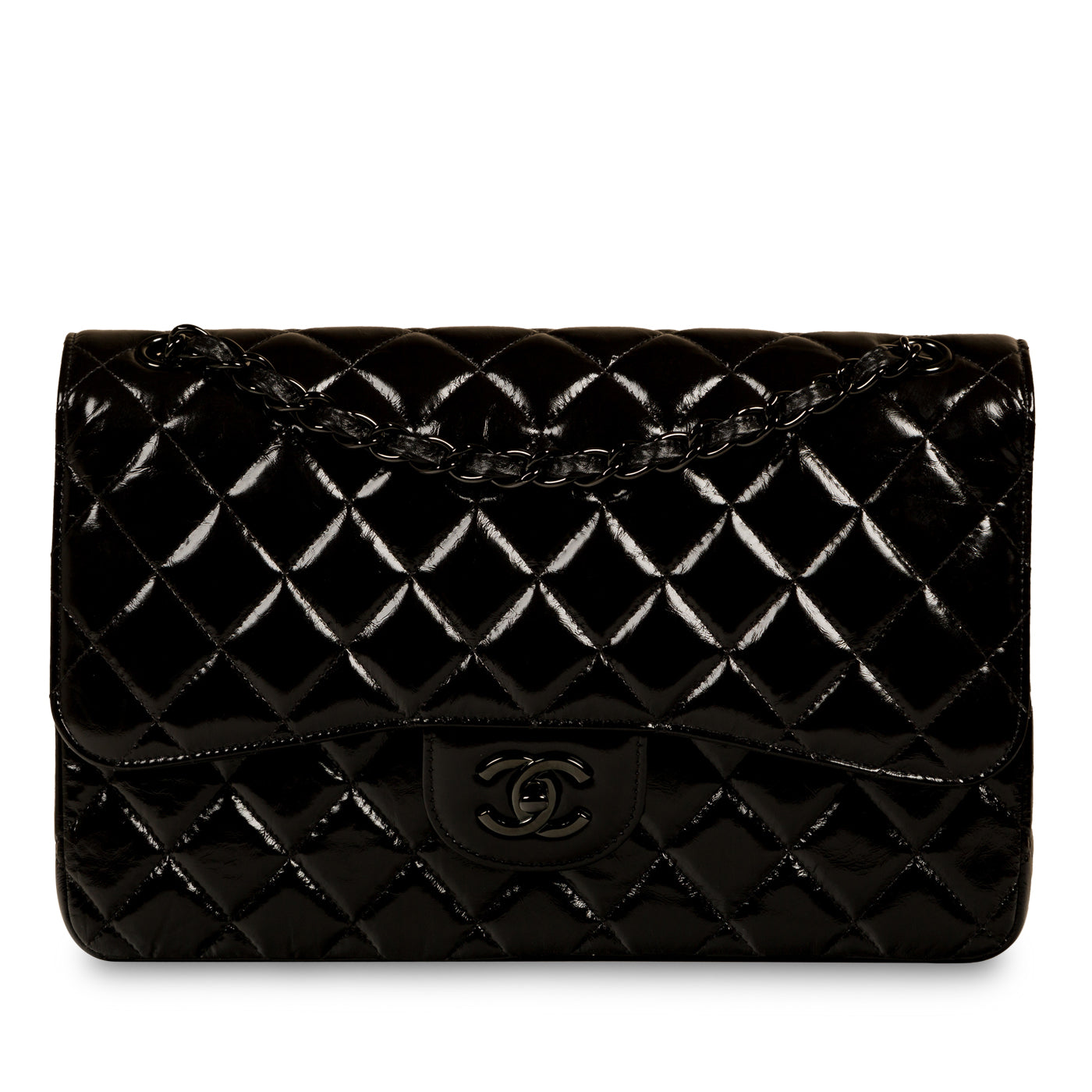 Classic Flap Bag - Jumbo - So Black - Shoulder Bags - 9