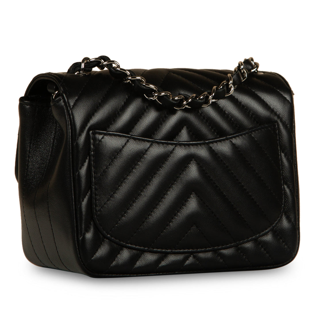 Classic Flap Bag - Mini Square - Chevron - Shoulder Bags