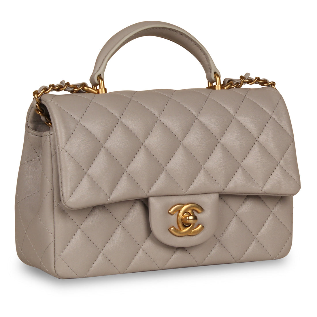 Classic Flap Bag - Mini Rectangular Top Handle - Shoulder Bags