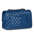 Classic Flap Bag - Mini Rectangular - Blue - Shoulder Bags - 2