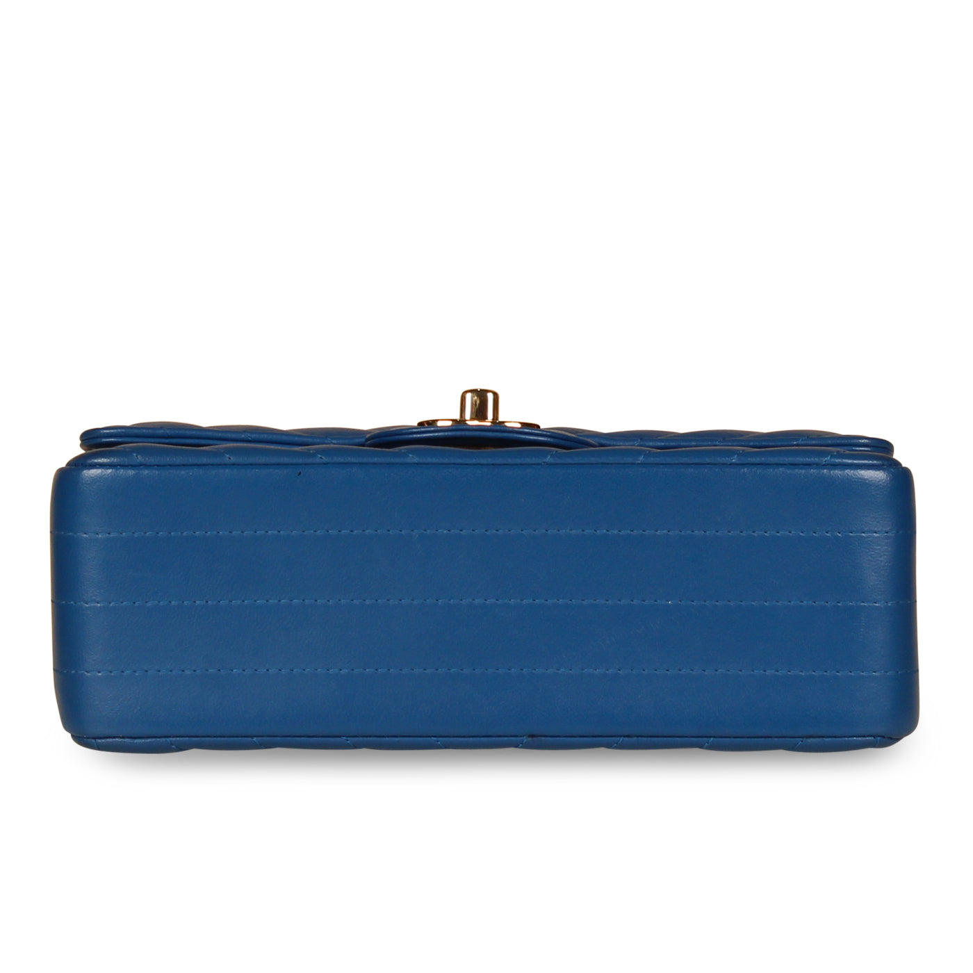 Classic Flap Bag - Mini Rectangular - Blue - Shoulder Bags - 3