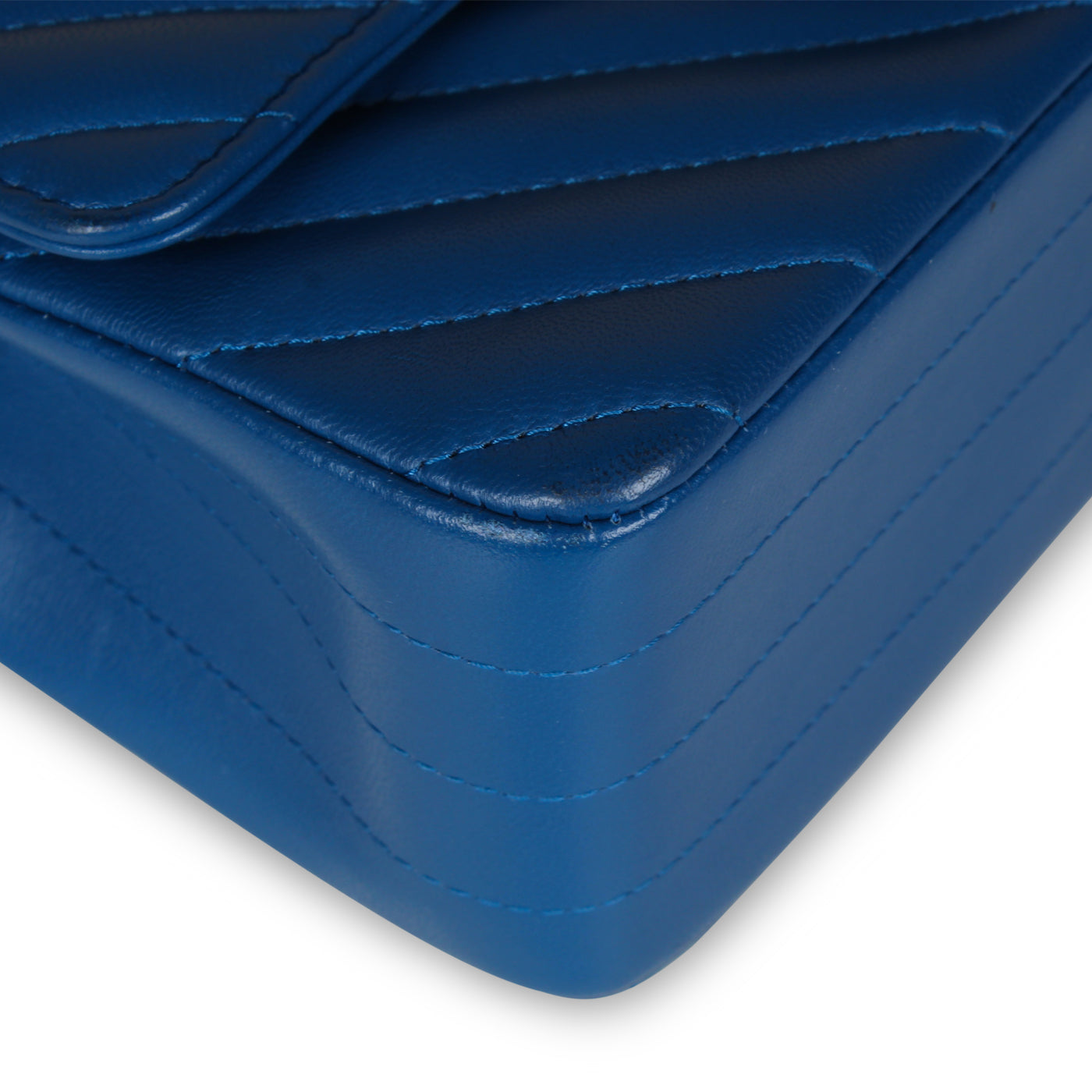 Classic Flap Bag - Mini Rectangular - Blue - Shoulder Bags - 5