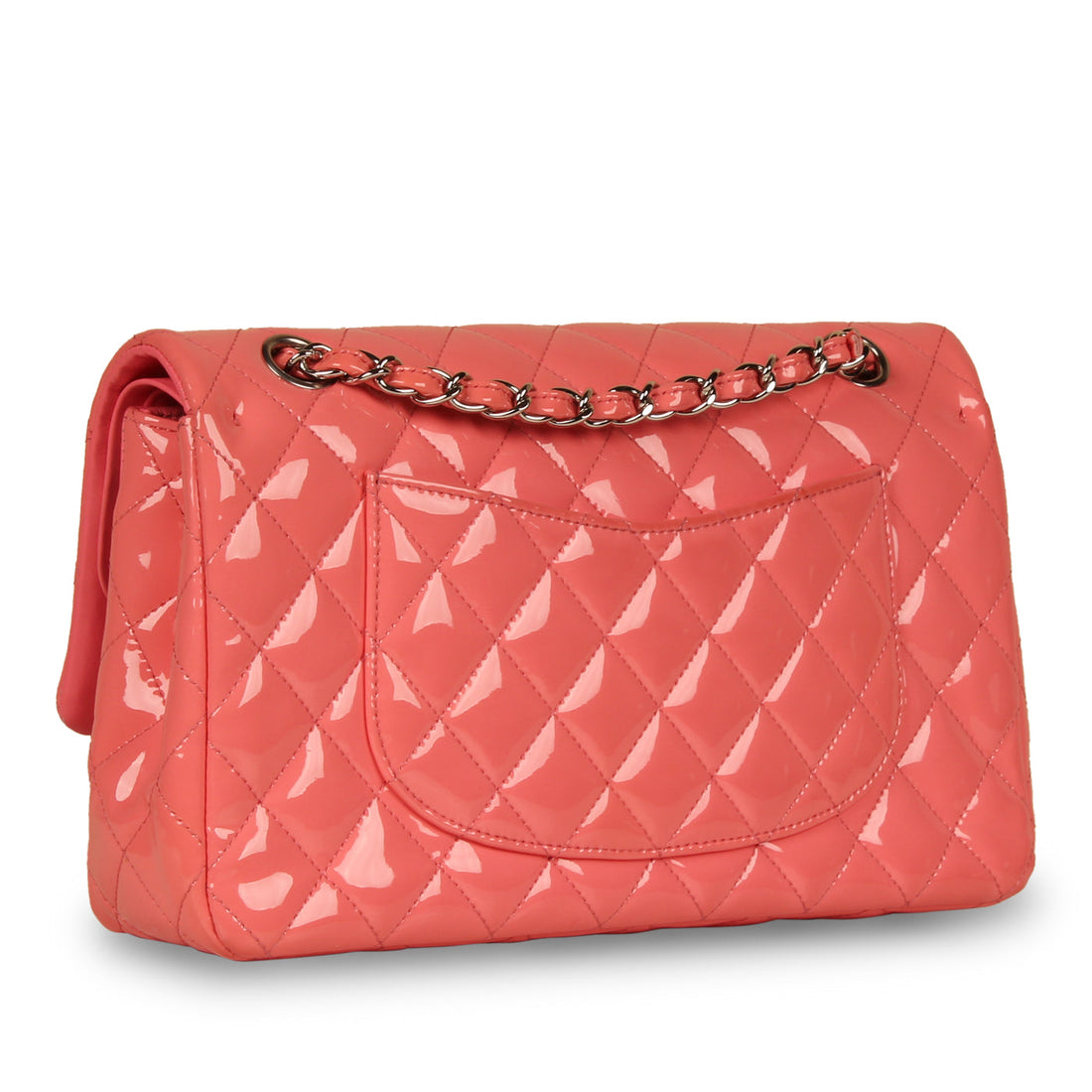 Classic Flap Bag Medium - Pink Patent - Shoulder Bags