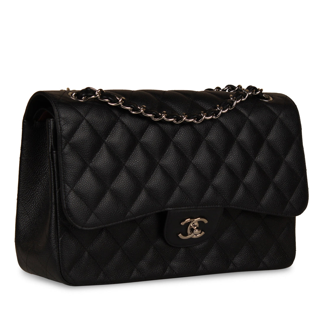 Classic Flap Bag - Jumbo - SHW - Shoulder Bags
