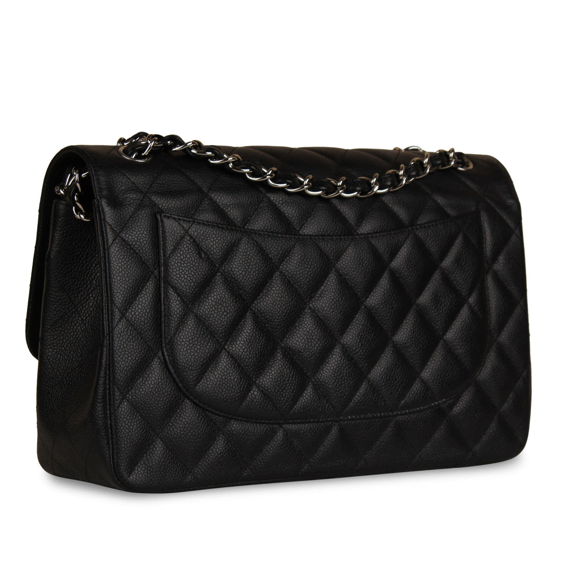 Classic Flap Bag - Jumbo - SHW - Shoulder Bags