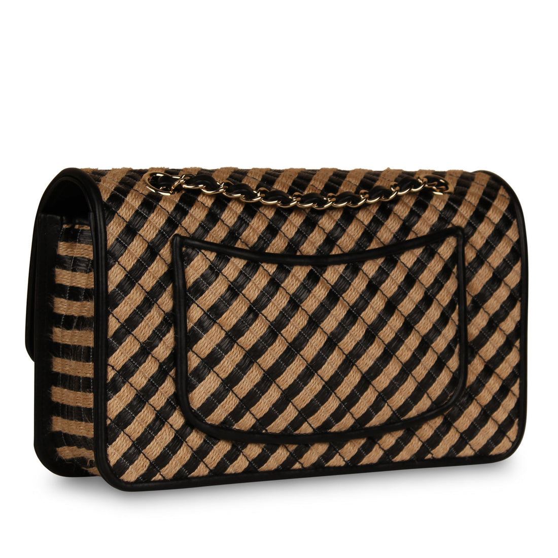 Classic Flap Bag Medium - Raffia - Shoulder Bags
