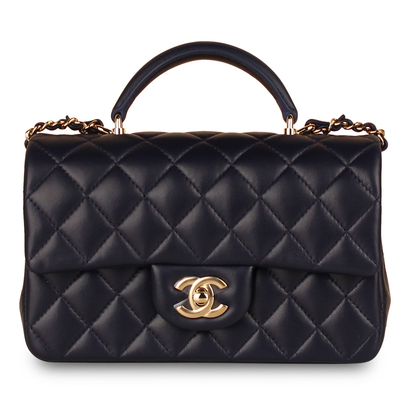 Classic Flap Bag - Mini Rectangular Top Handle - Shoulder Bags - 11