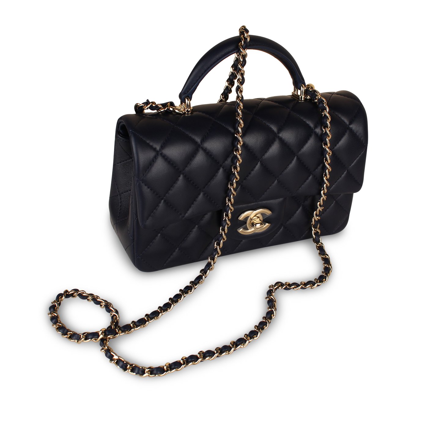 Classic Flap Bag - Mini Rectangular Top Handle - Shoulder Bags - 9