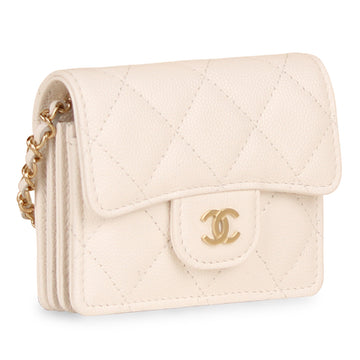 Classic Flap Card Holder with Chain - Shoulder Bags