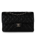 Small Classic Flap - Black Caviar - Shoulder Bags - 11
