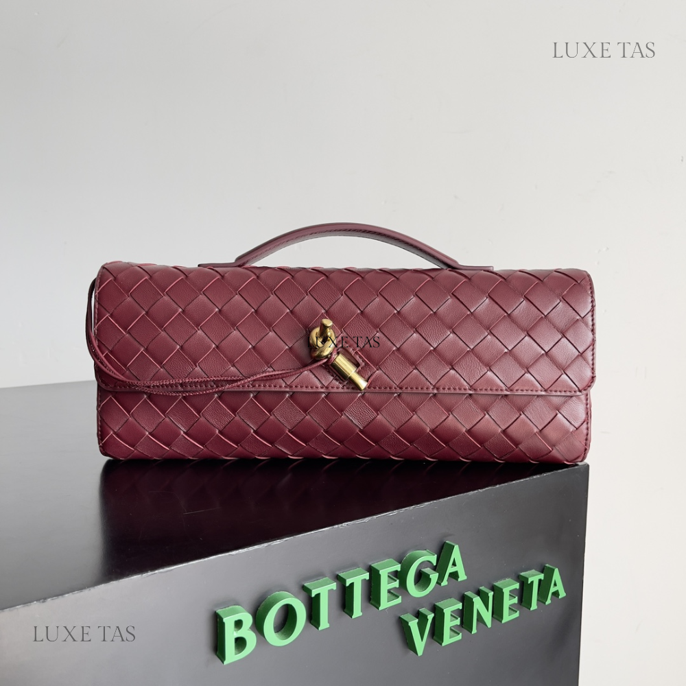 Barolo Long Clutch Andiamo With Handle Designer Clutch for Women
