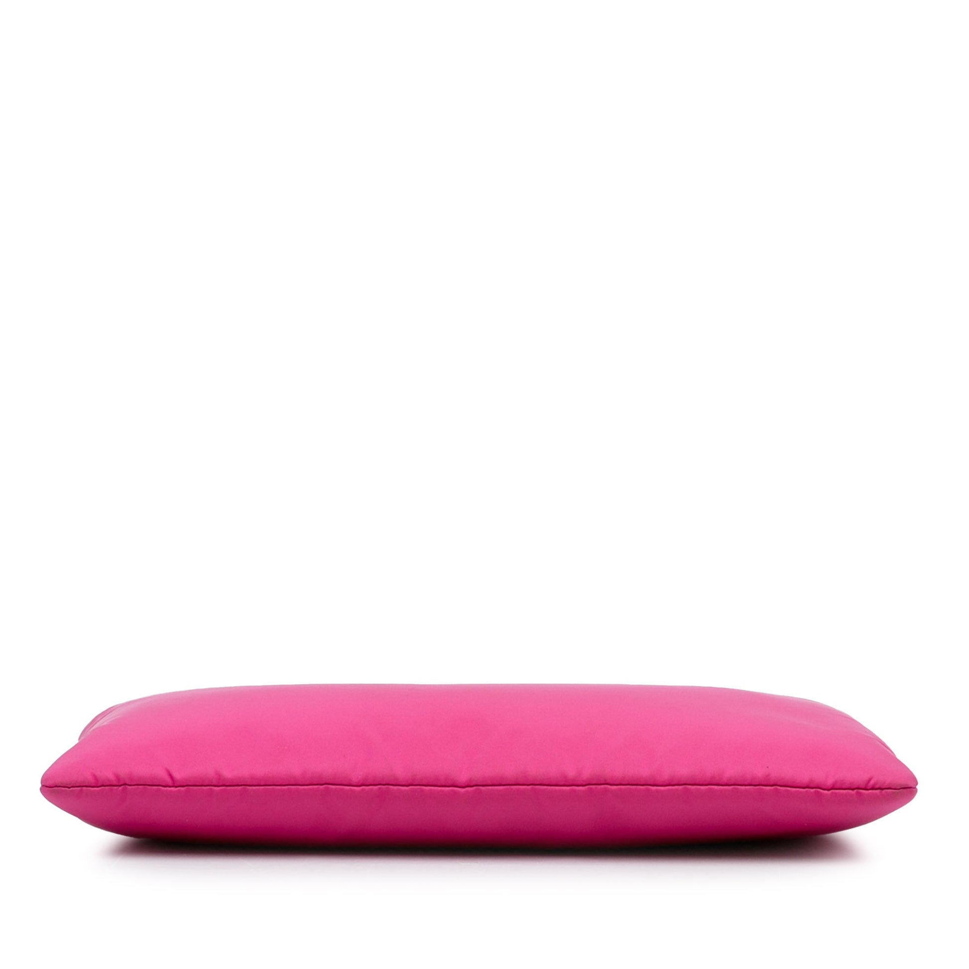 PRADA - Pink Tessuto Fluo Clutch on Chain - Handbags, Wallets & Cases - 4