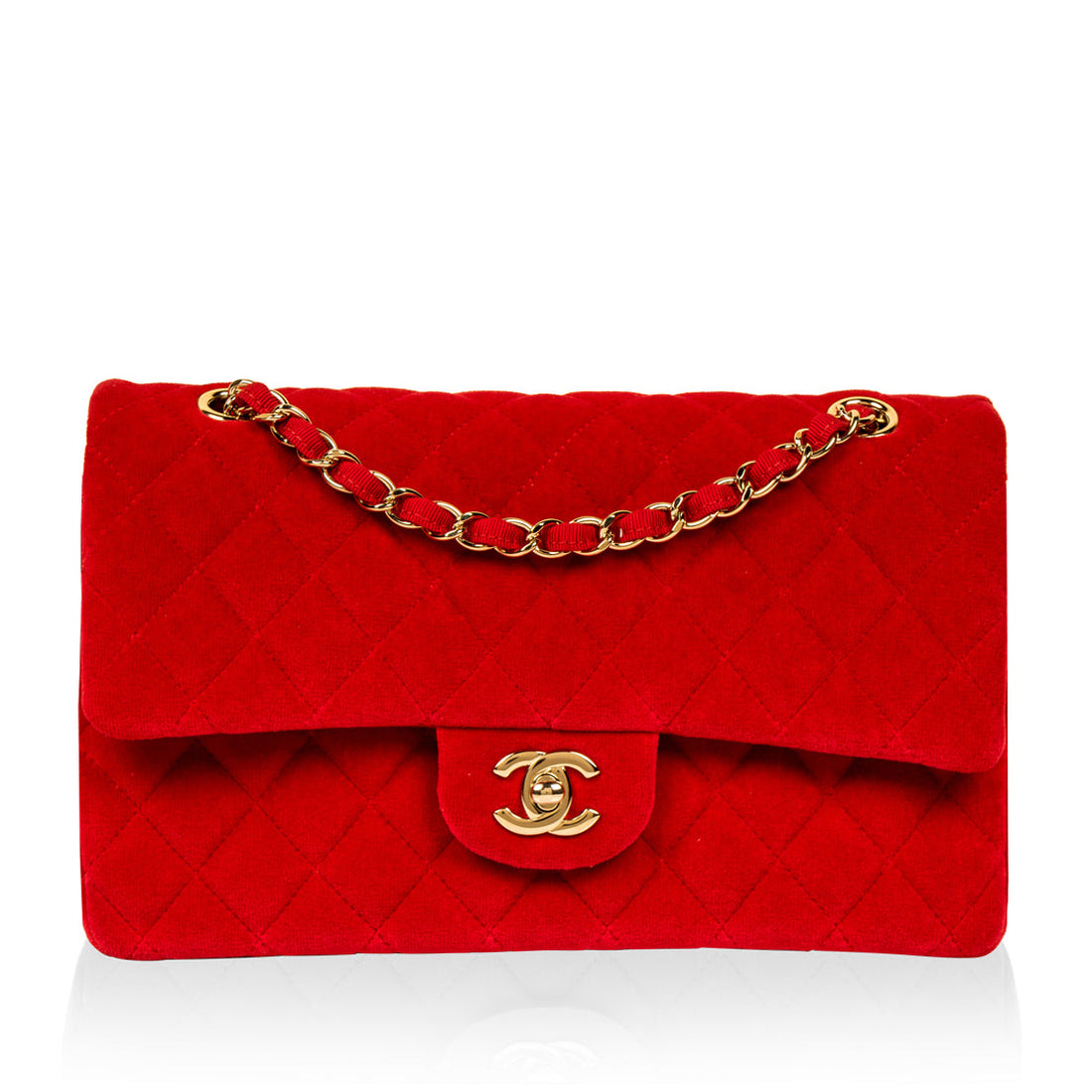 Classic Flap Bag - Medium - Velvet - Shoulder Bags