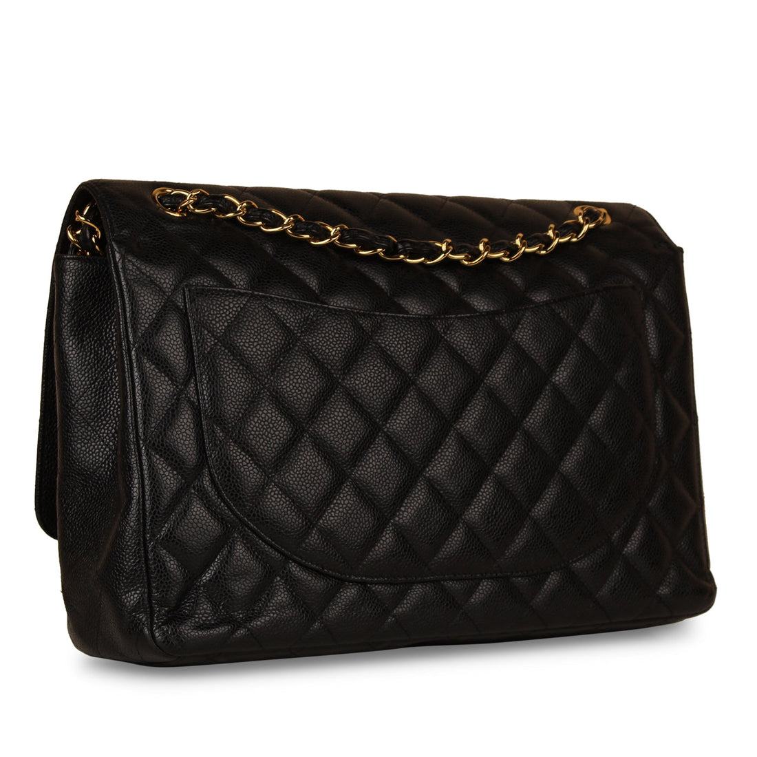 Classic Flap Bag - Black Maxi - Shoulder Bags