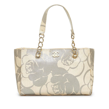 Chanel CC Camelila Rafia Tote Bag (SHG-ej4t2g) - Handbags