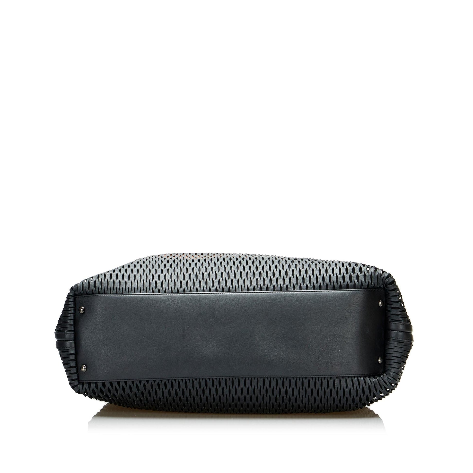 Chanel CC Perforated Leather Tote Bag (SHG-gDassU) - Handbags - 3