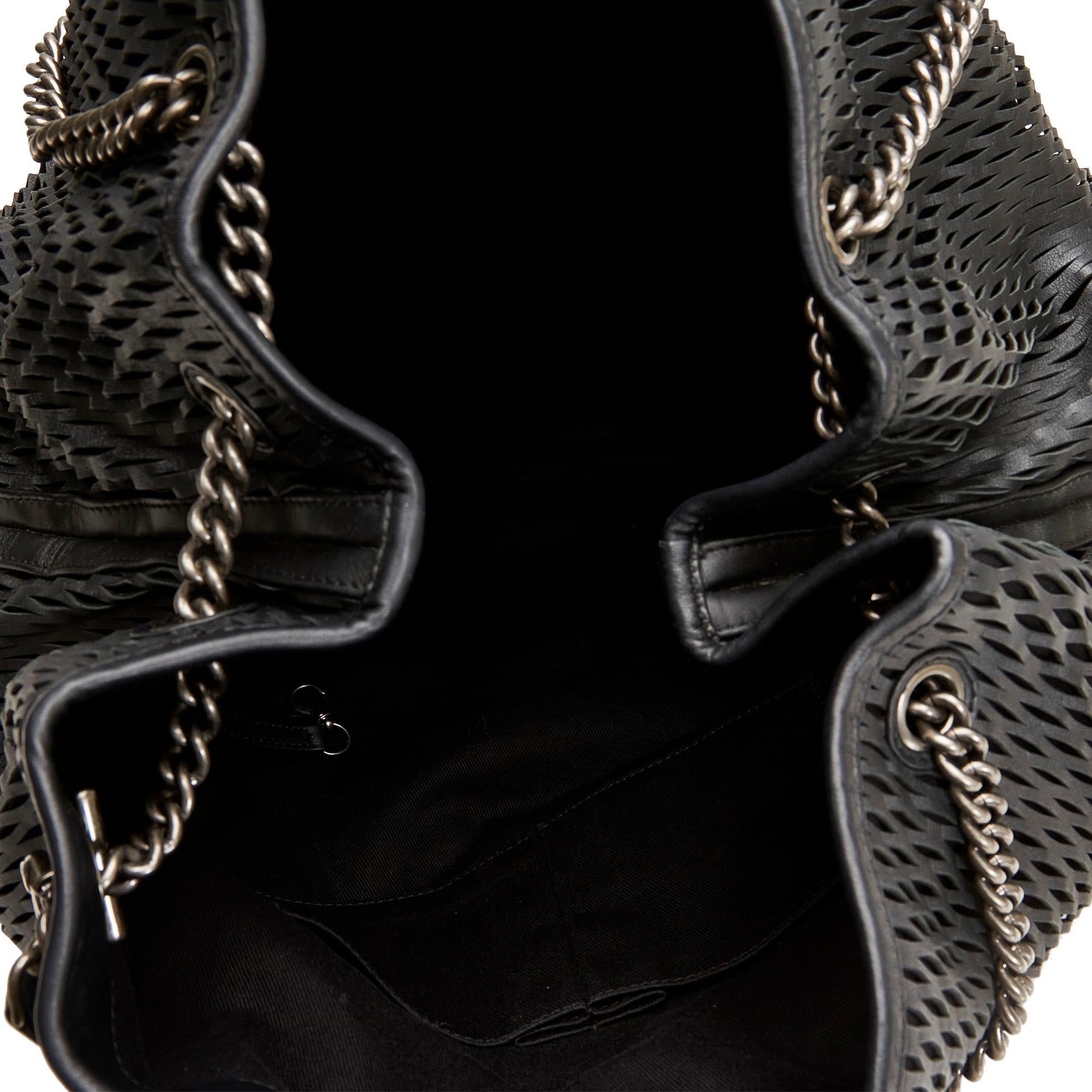 Chanel CC Perforated Leather Tote Bag (SHG-gDassU) - Handbags - 5