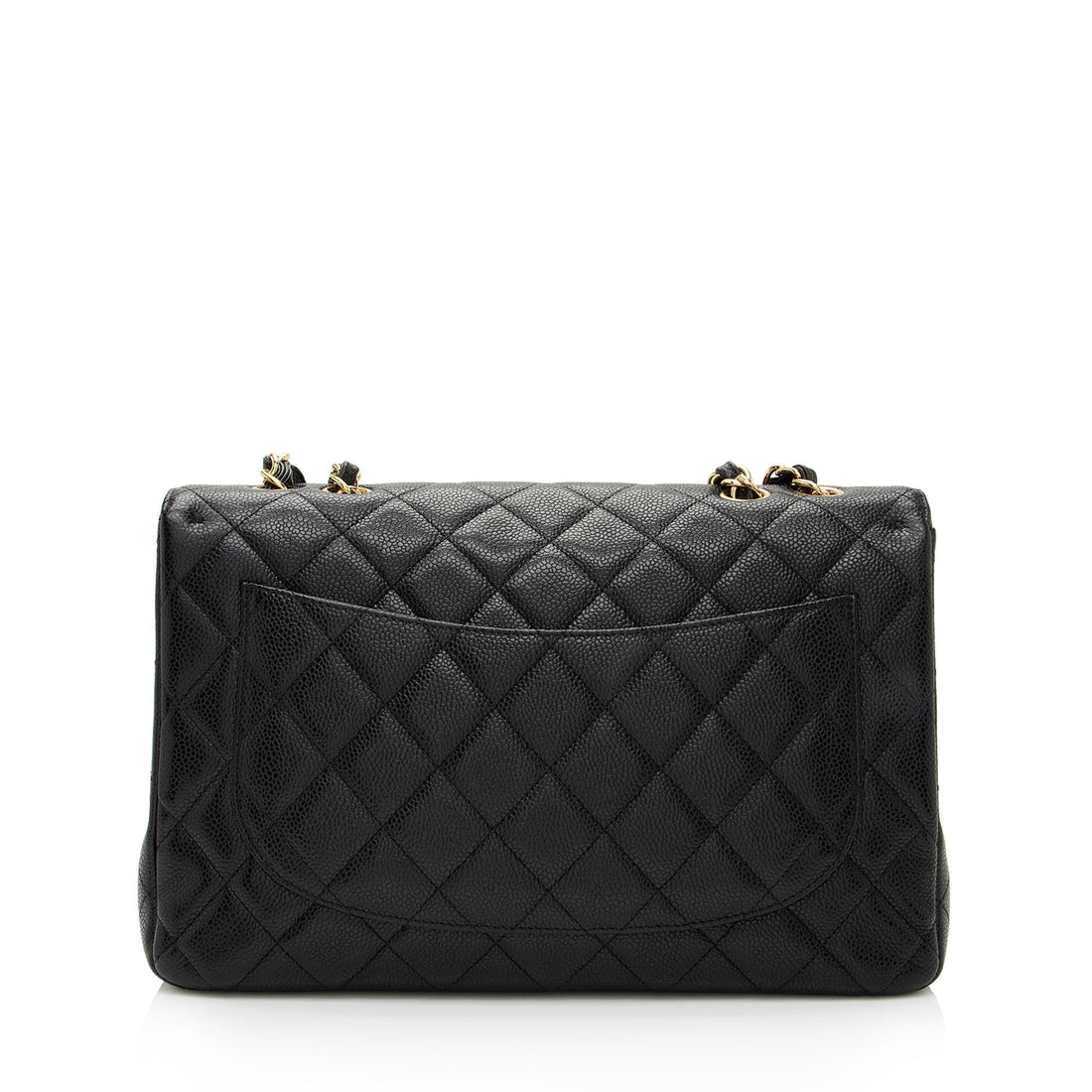 Chanel Caviar Leather Classic Jumbo Single Flap Bag (SHF-aj9aYt) - Handbags