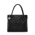 Chanel Caviar Leather Medallion Tote (SHF-16862) - Handbags