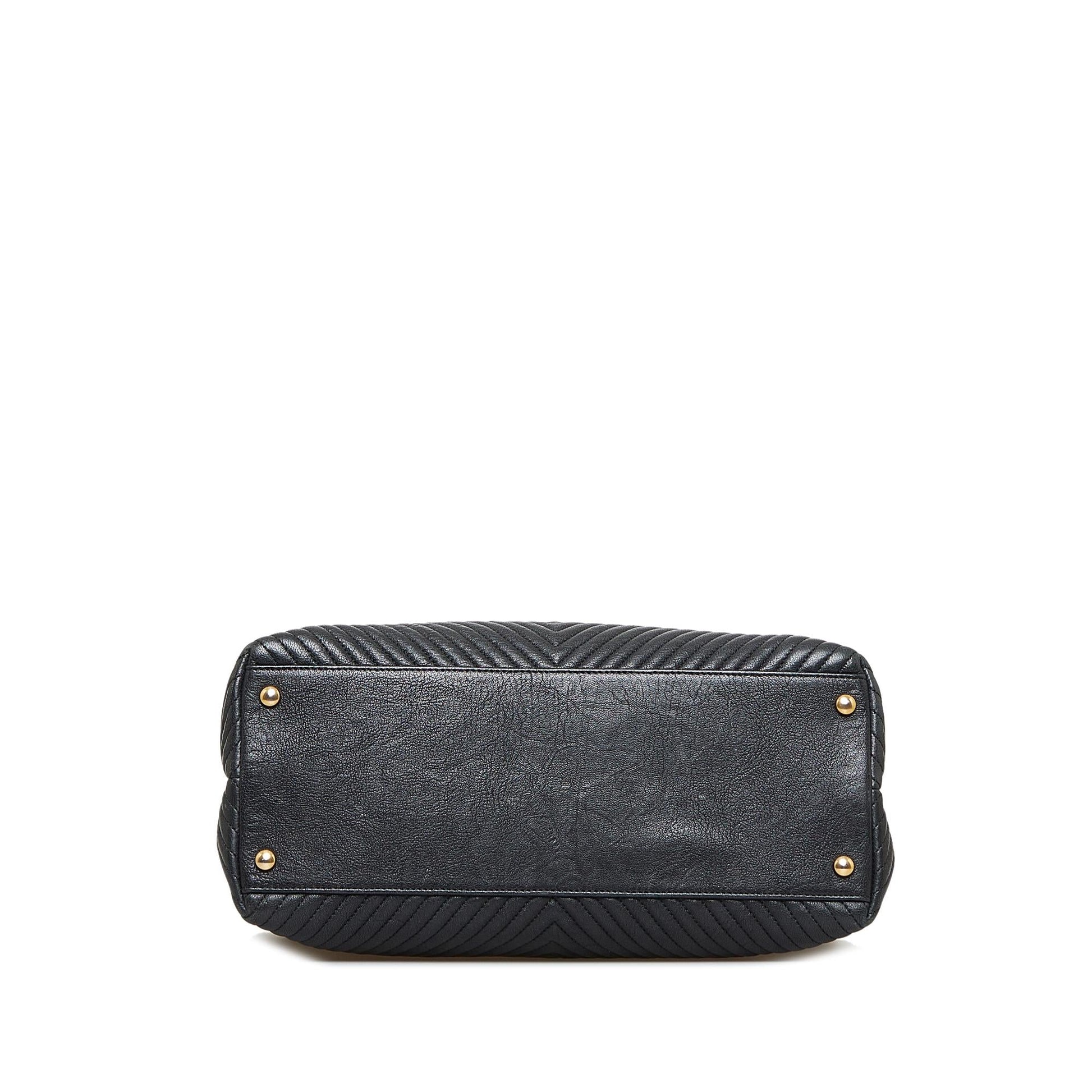 Chanel Chevron Tote Bag (SHG-twjPri) - Handbags - 4