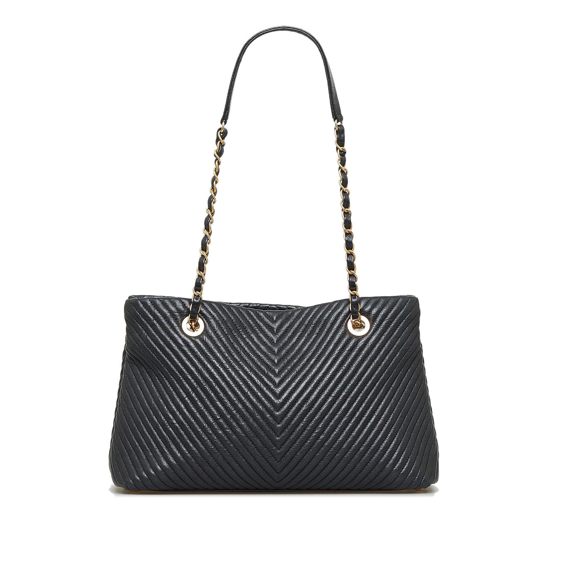 Chanel Chevron Tote Bag (SHG-twjPri) - Handbags