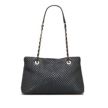 Chanel Chevron Tote Bag (SHG-twjPri) - Handbags