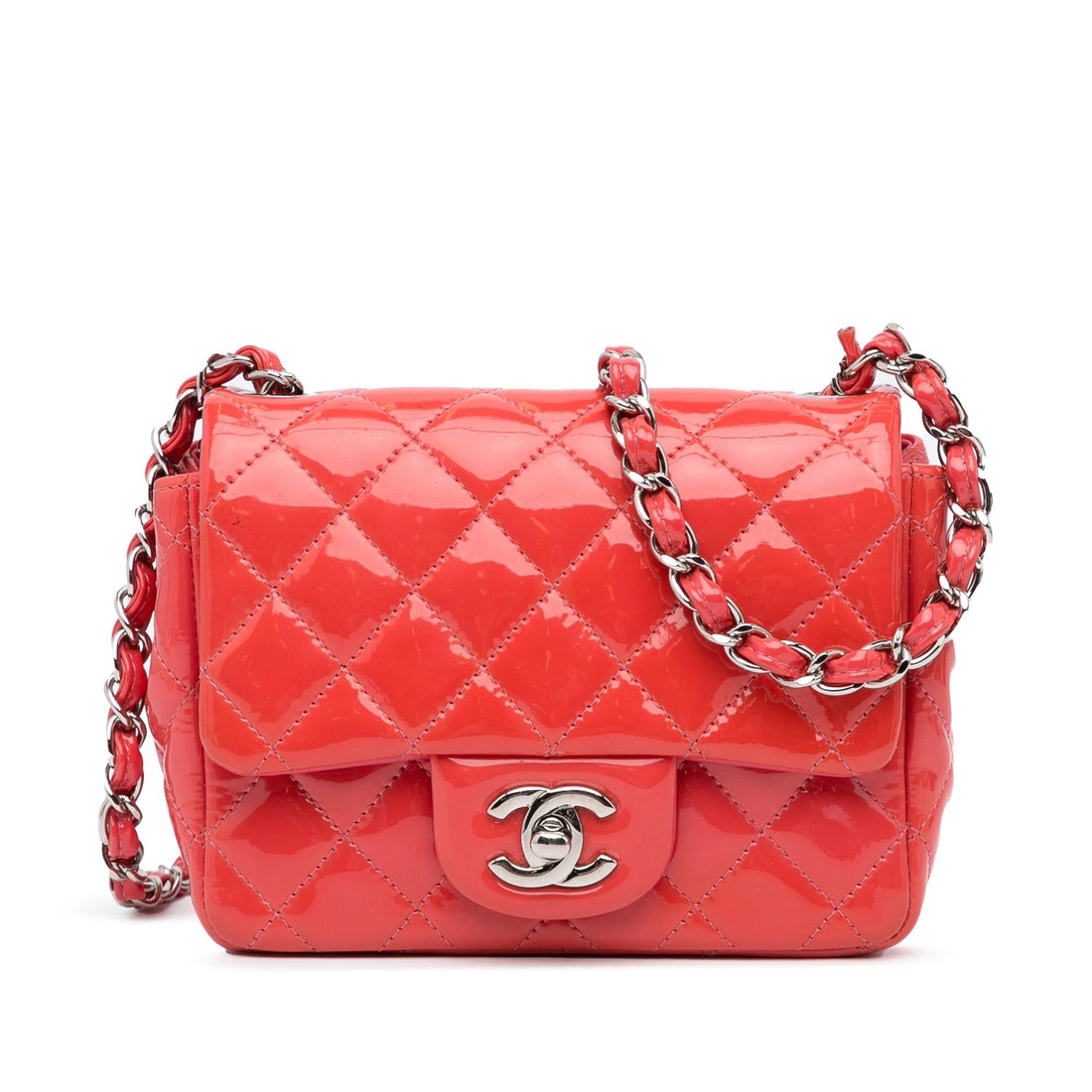 Chanel Classic Patent Single Flap (SHG-QPRCpo) - Handbags