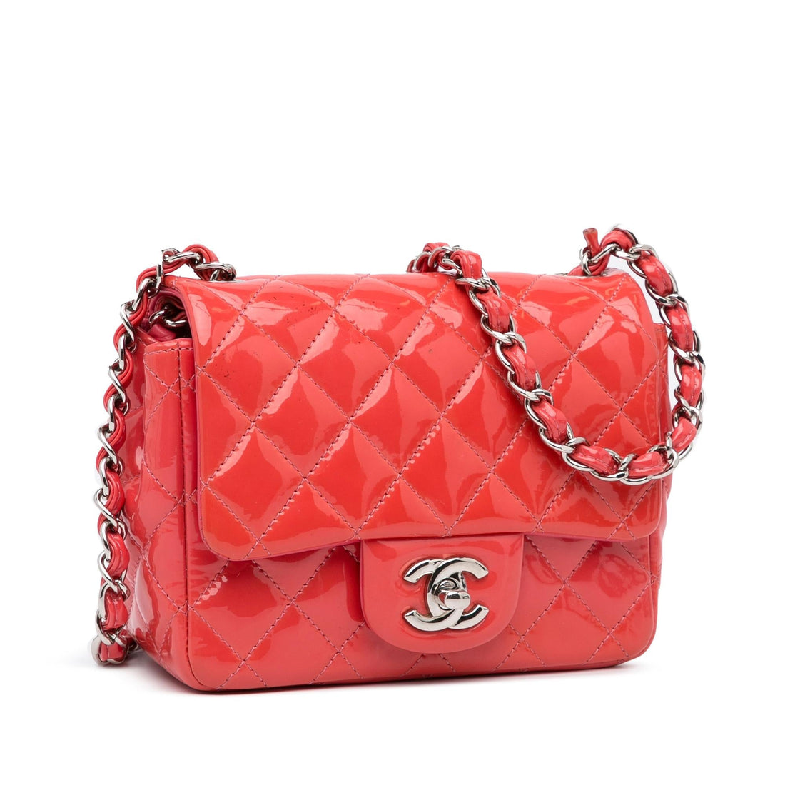 Chanel Classic Patent Single Flap (SHG-QPRCpo) - Handbags
