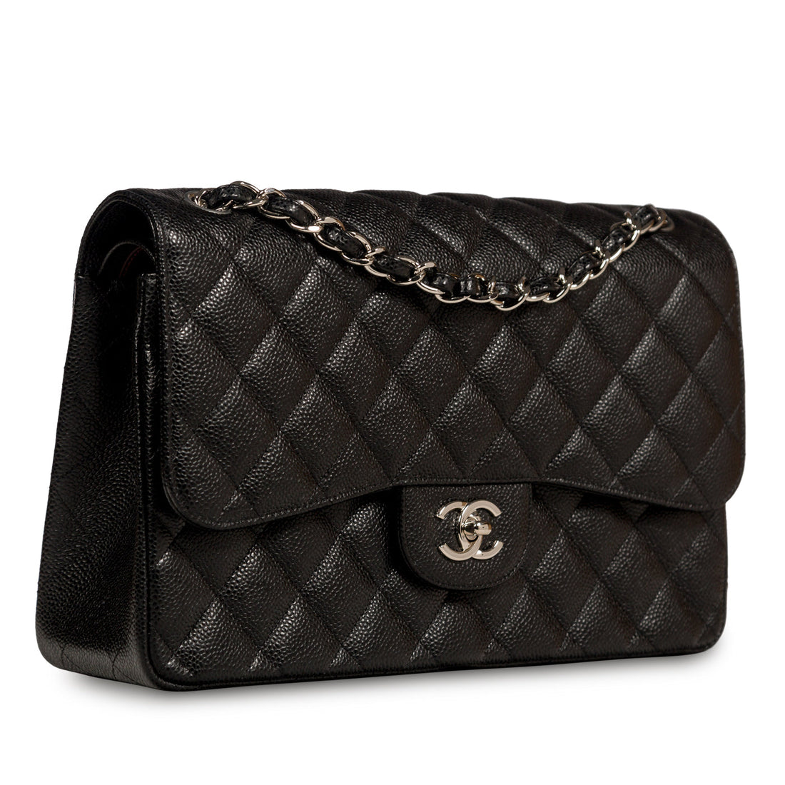 Classic Flap Bag - Jumbo - SHW - Shoulder Bags