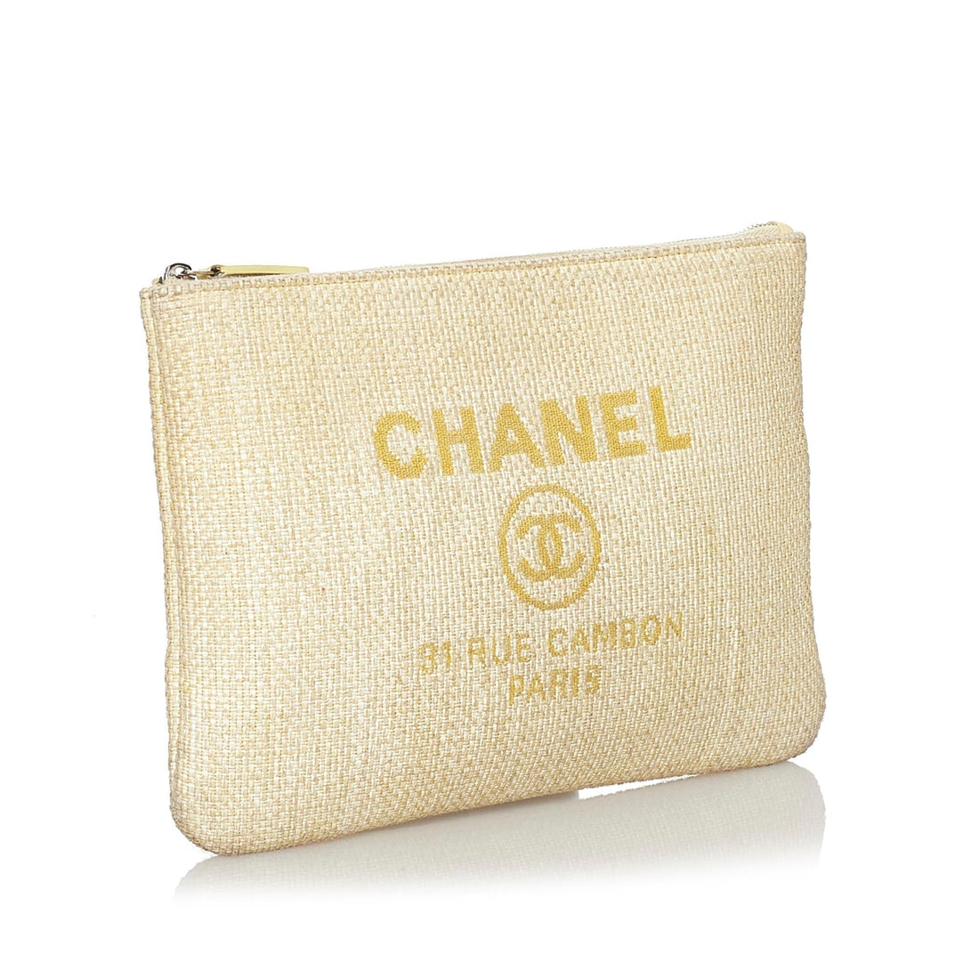 Chanel Deauville O-Case Raffia Clutch Bag (SHG-30795) - Handbags