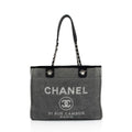 Chanel Denim Deauville Small Tote (SHF-TNnz1R) - Handbags
