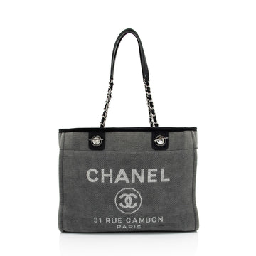 Chanel Denim Deauville Small Tote (SHF-TNnz1R) - Handbags