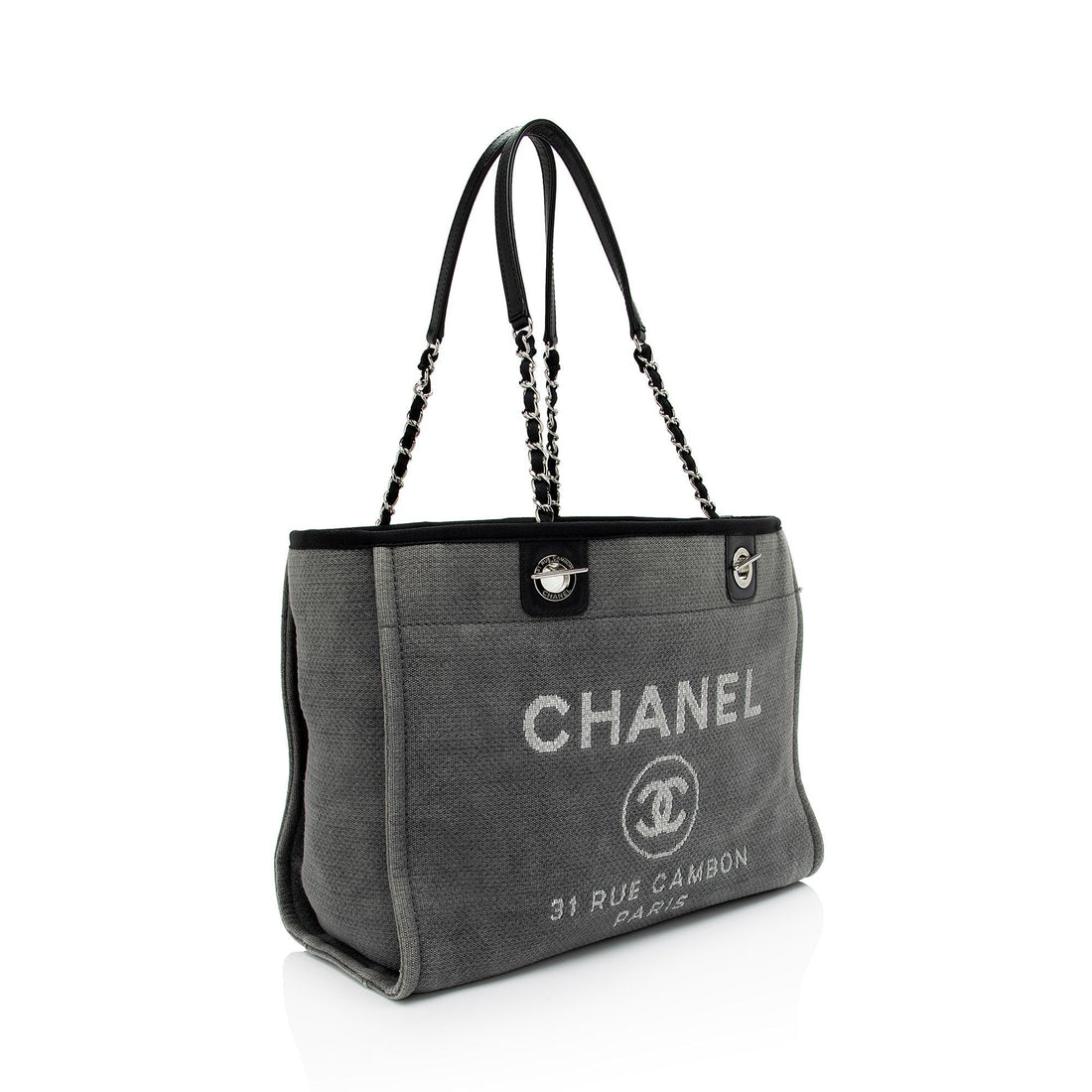 Chanel Denim Deauville Small Tote (SHF-TNnz1R) - Handbags