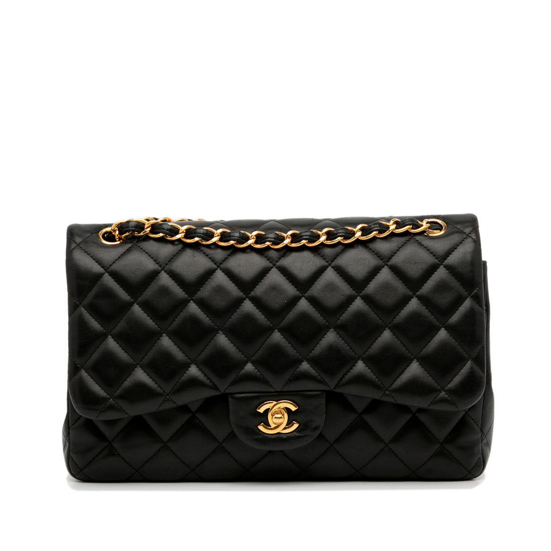 Chanel Jumbo Classic Lambskin Double Flap (SHG-ztAqmL) - Handbags