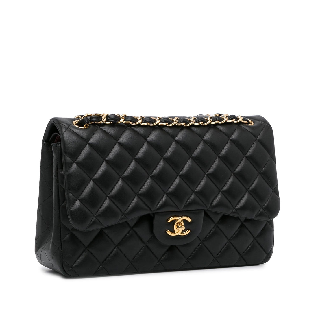 Chanel Jumbo Classic Lambskin Double Flap (SHG-Bvc5Ul) - Handbags