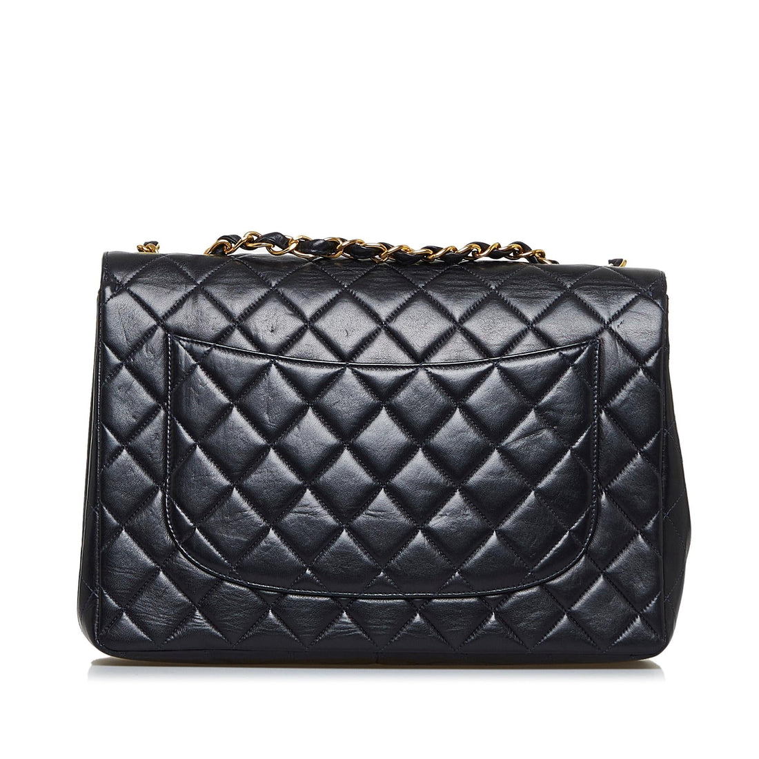 Chanel Jumbo Classic Lambskin Maxi Single Flap (SHG-p1ej2i) - Handbags