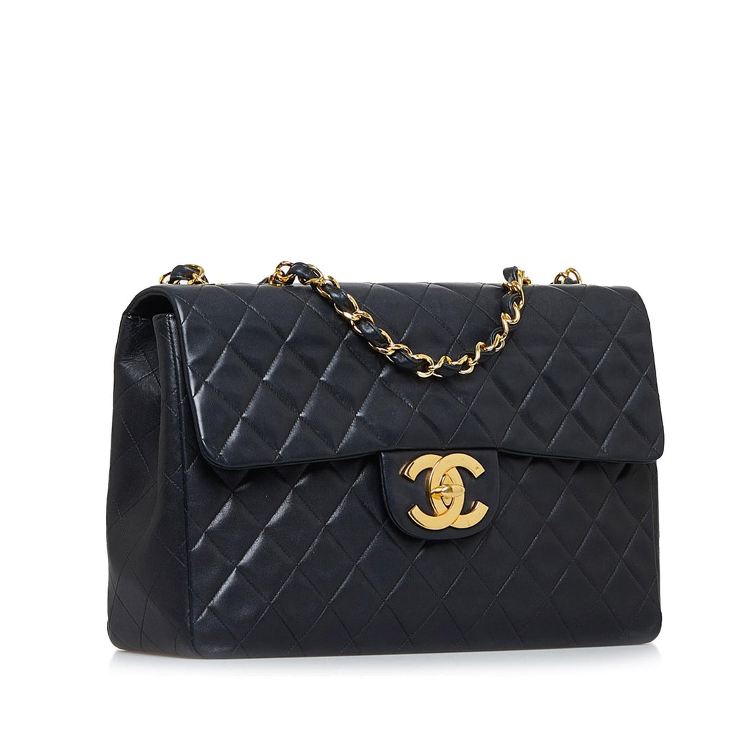 Chanel Jumbo XL Classic Lambskin Maxi Single Flap (SHG-H0fuvy) - Handbags