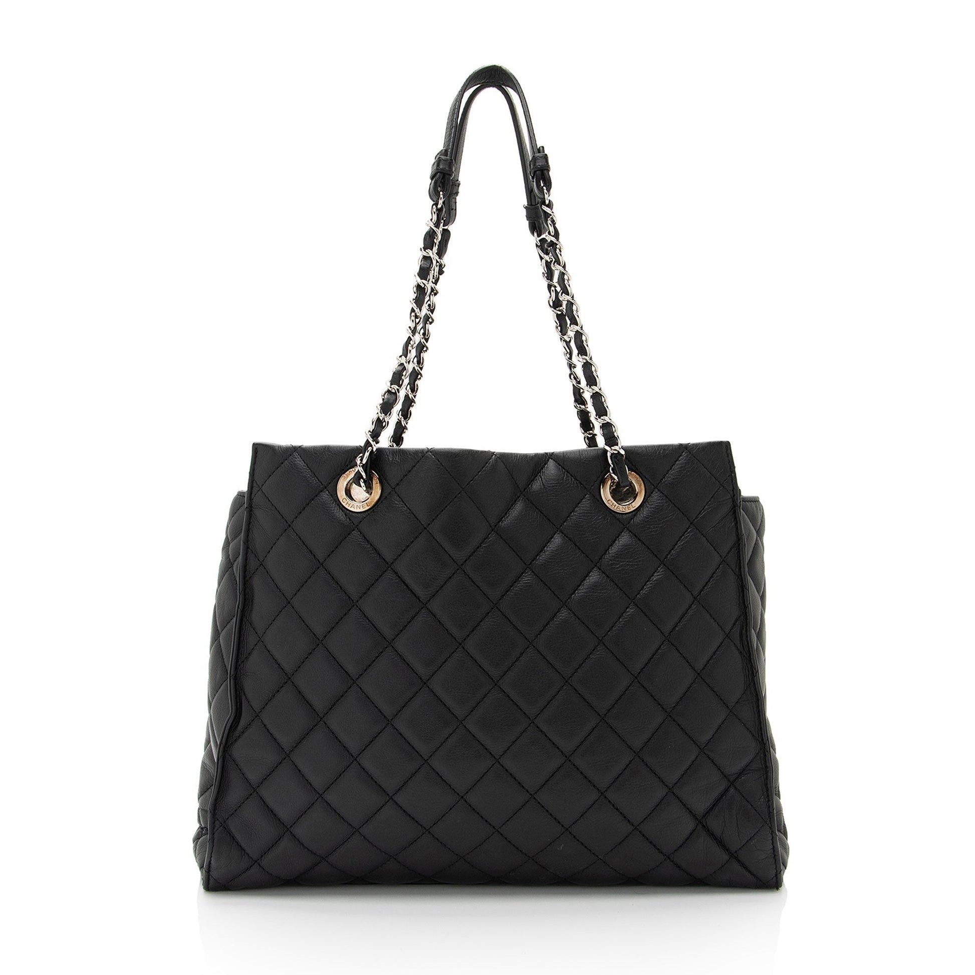 Chanel Lambskin Chic & Soft CC Large Shopping Tote (SHF-PxYWup) - Handbags - 3