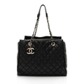 Chanel Lambskin Chic & Soft CC Large Shopping Tote (SHF-PxYWup) - Handbags