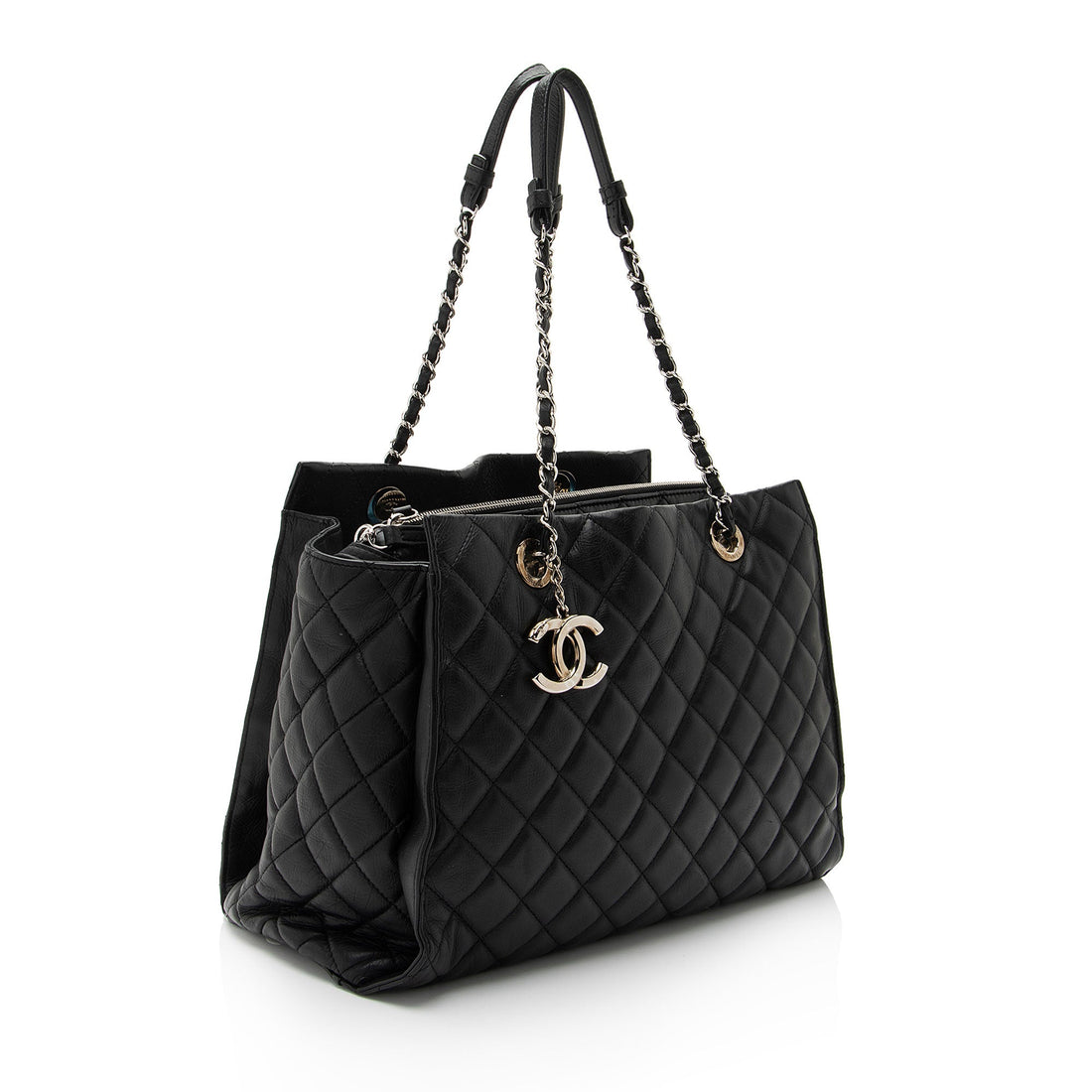 Chanel Lambskin Chic & Soft CC Large Shopping Tote (SHF-PxYWup) - Handbags