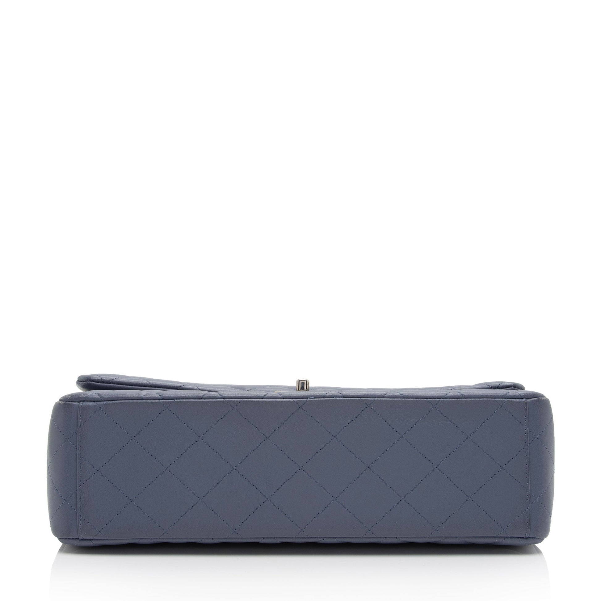 Chanel Lambskin Classic Maxi Double Flap Bag (SHF-mATEJl) - Handbags - 4