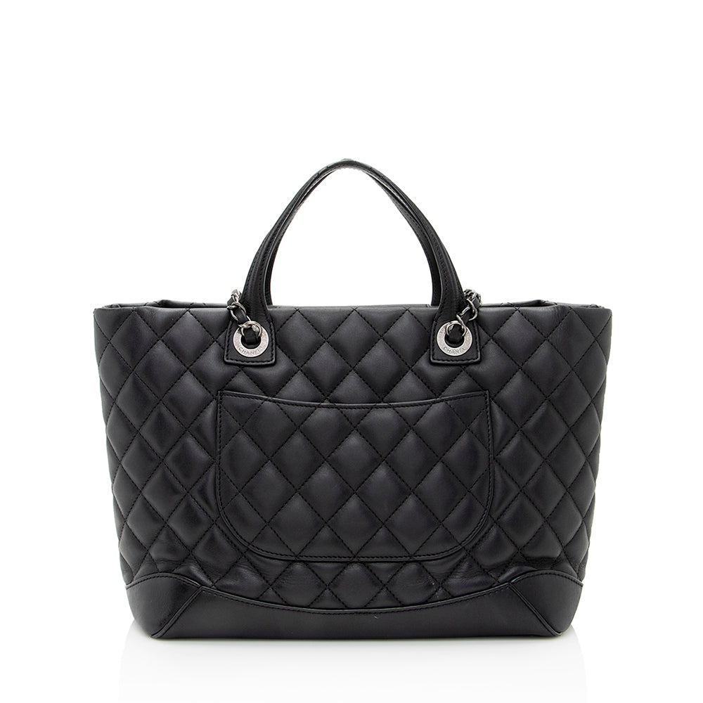 Chanel Lambskin Easy Small Shopping Tote (SHF-21284) - Handbags - 3