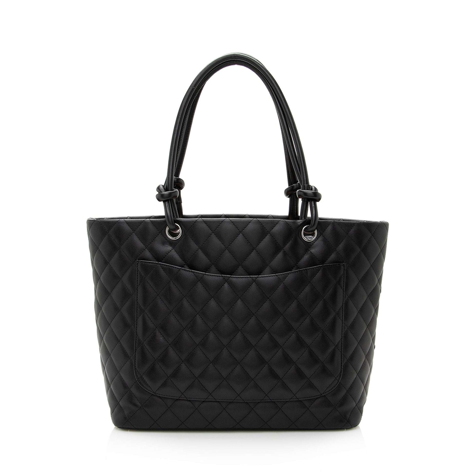 Chanel Lambskin Ligne Cambon Large Shopping Tote (SHF-22706) - Handbags - 3