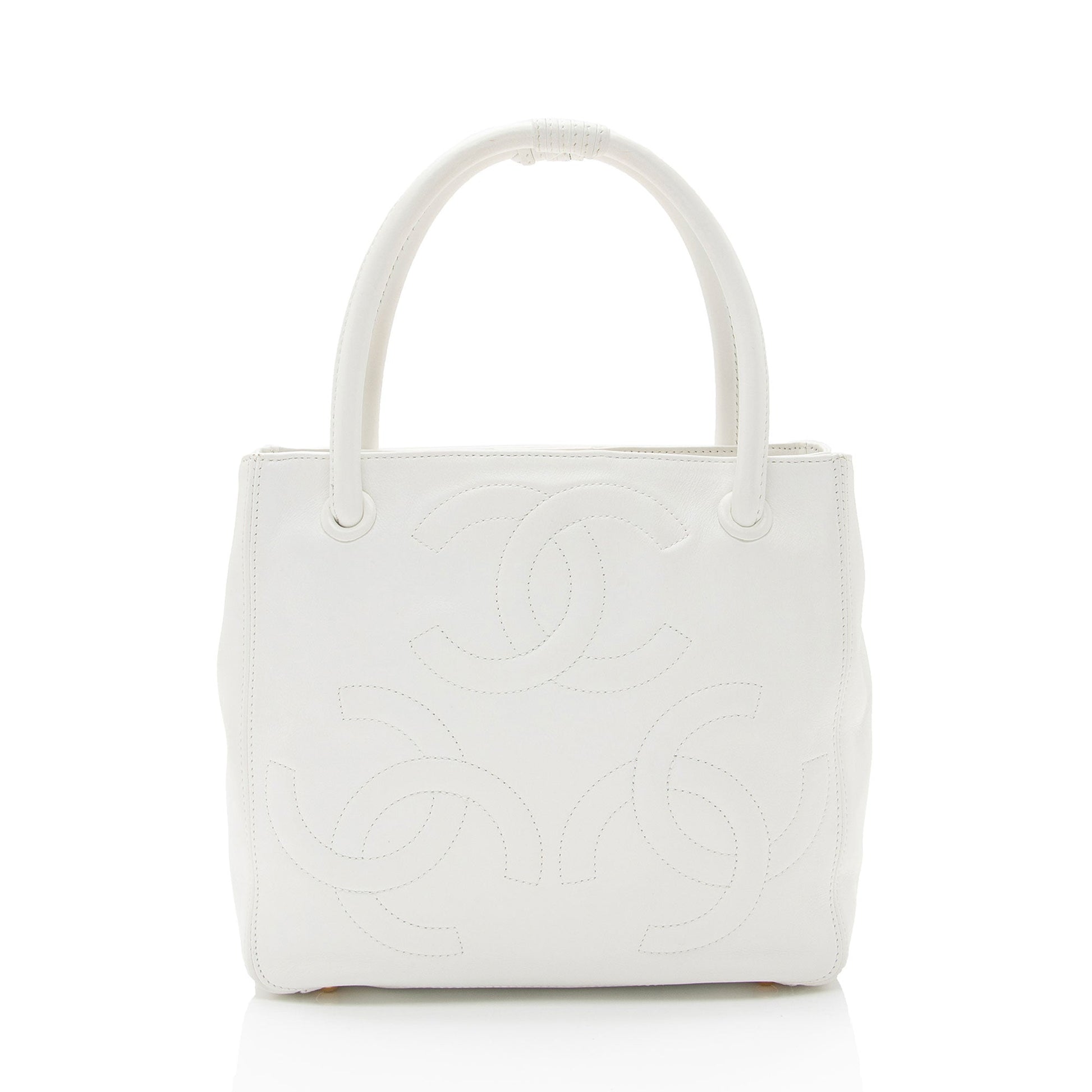 Chanel Lambskin Triple CC Small Tote (SHF-roydAT) - Handbags - 3