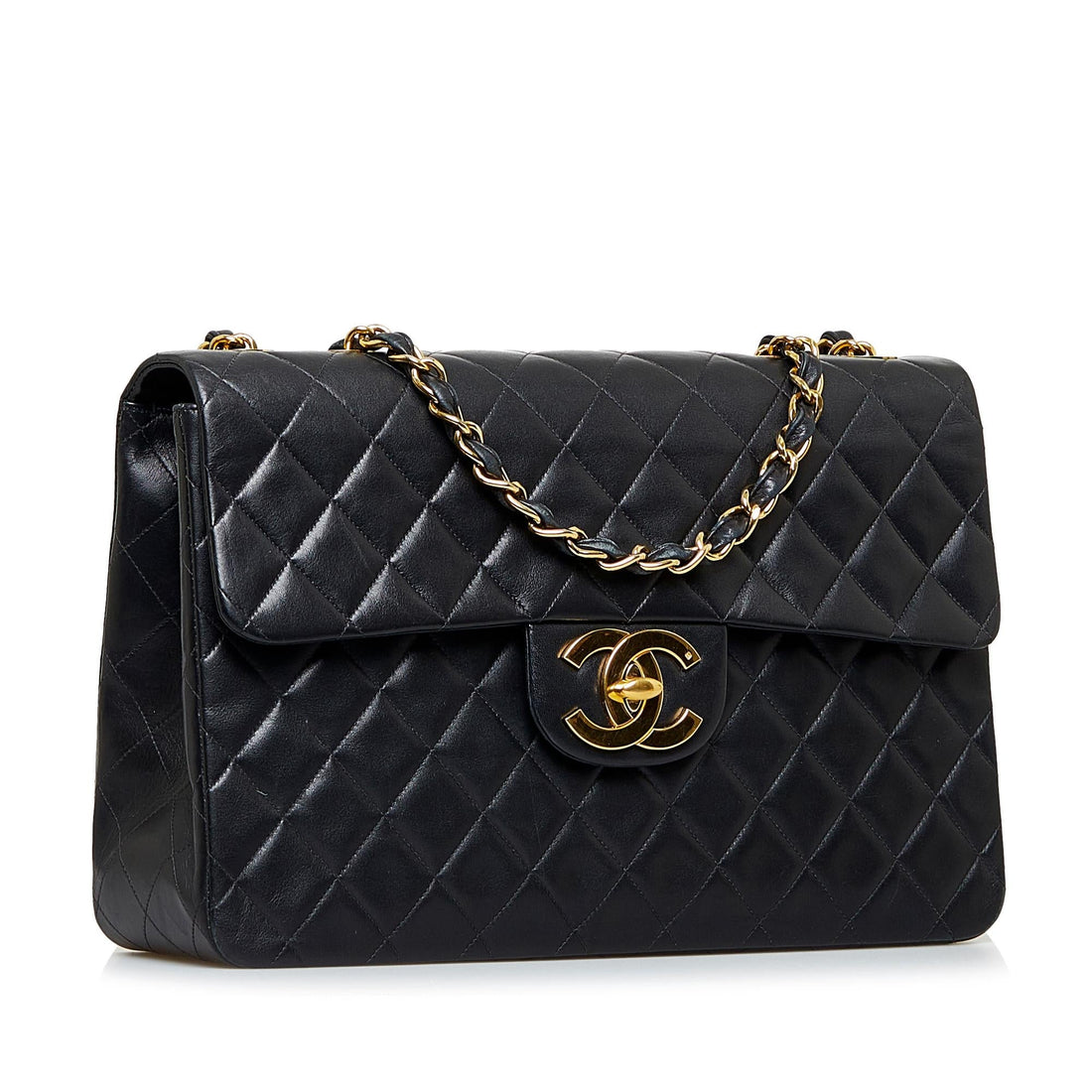 Chanel Maxi Classic Lambskin Double Flap (SHG-rPvxRG) - Handbags