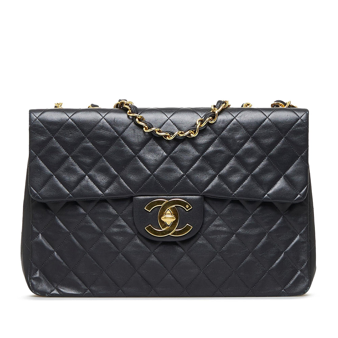 Chanel Maxi Classic Lambskin Double Flap (SHG-EmVxmM) - Handbags