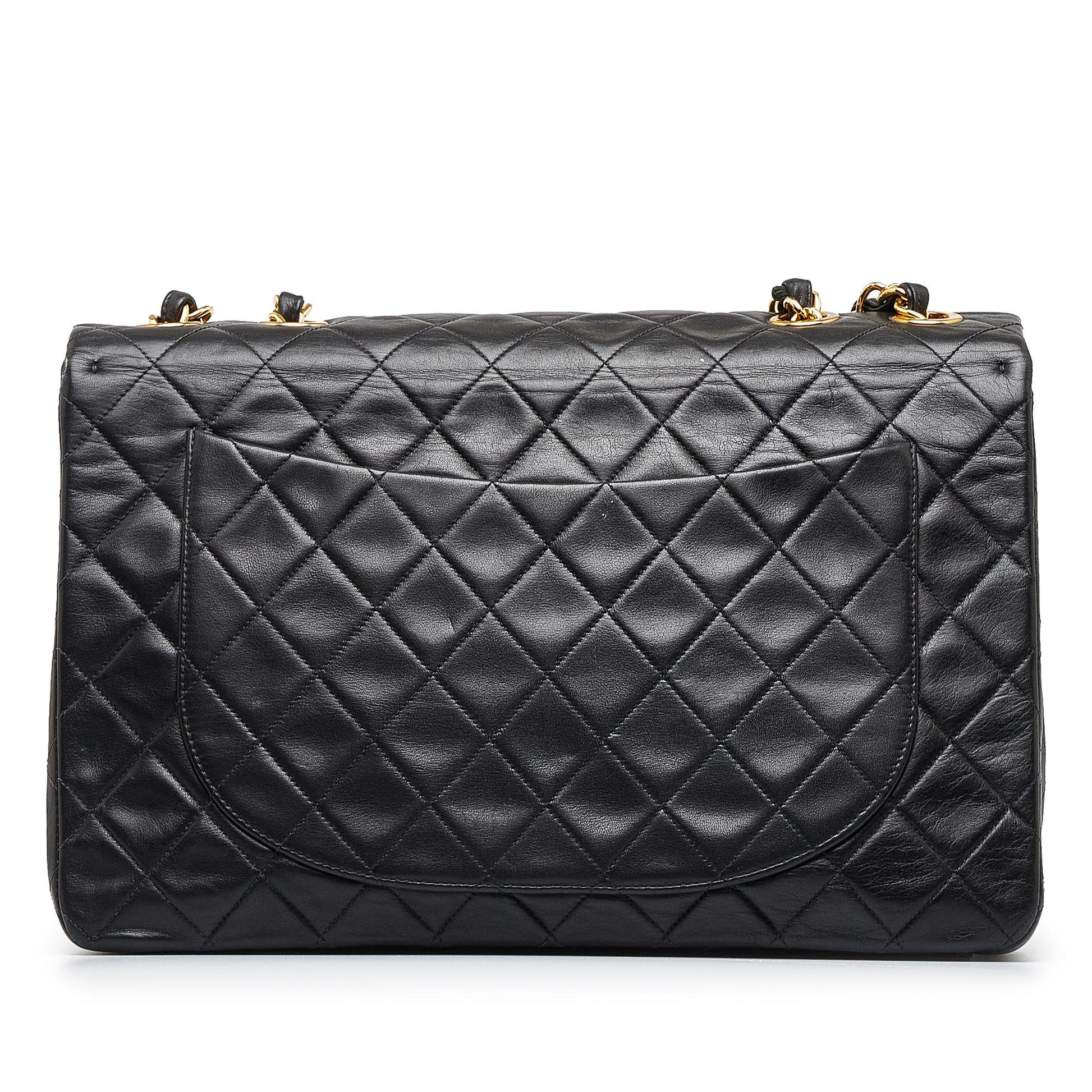 Chanel Maxi Classic Lambskin Double Flap (SHG-V4WtgE) - Handbags - 3