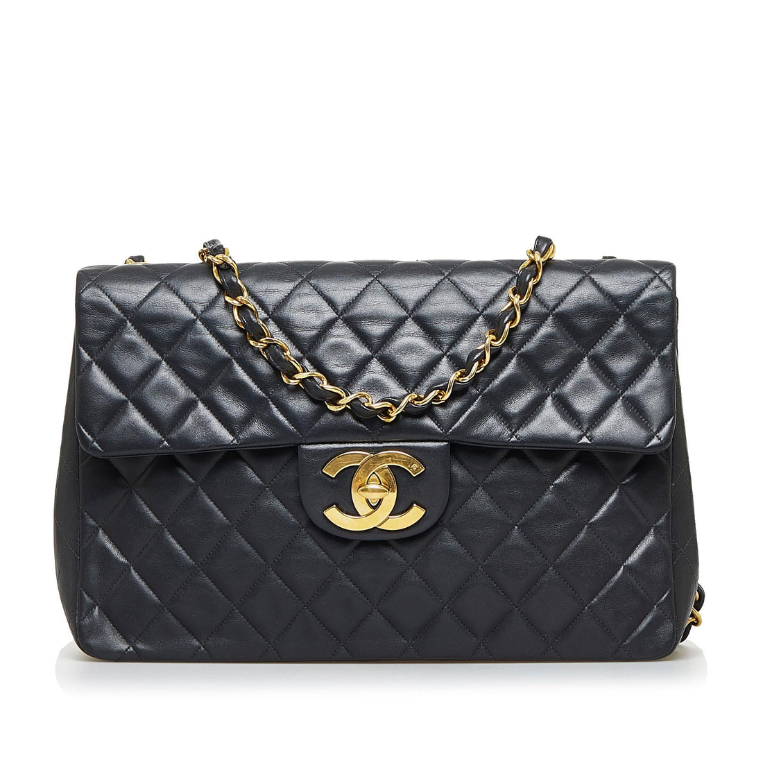 Chanel Maxi Classic Lambskin Single Flap (SHG-75P0CA) - Handbags