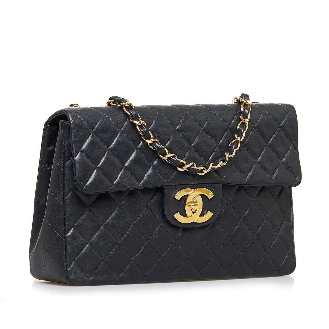 Chanel Maxi Classic Lambskin Single Flap (SHG-75P0CA) - Handbags