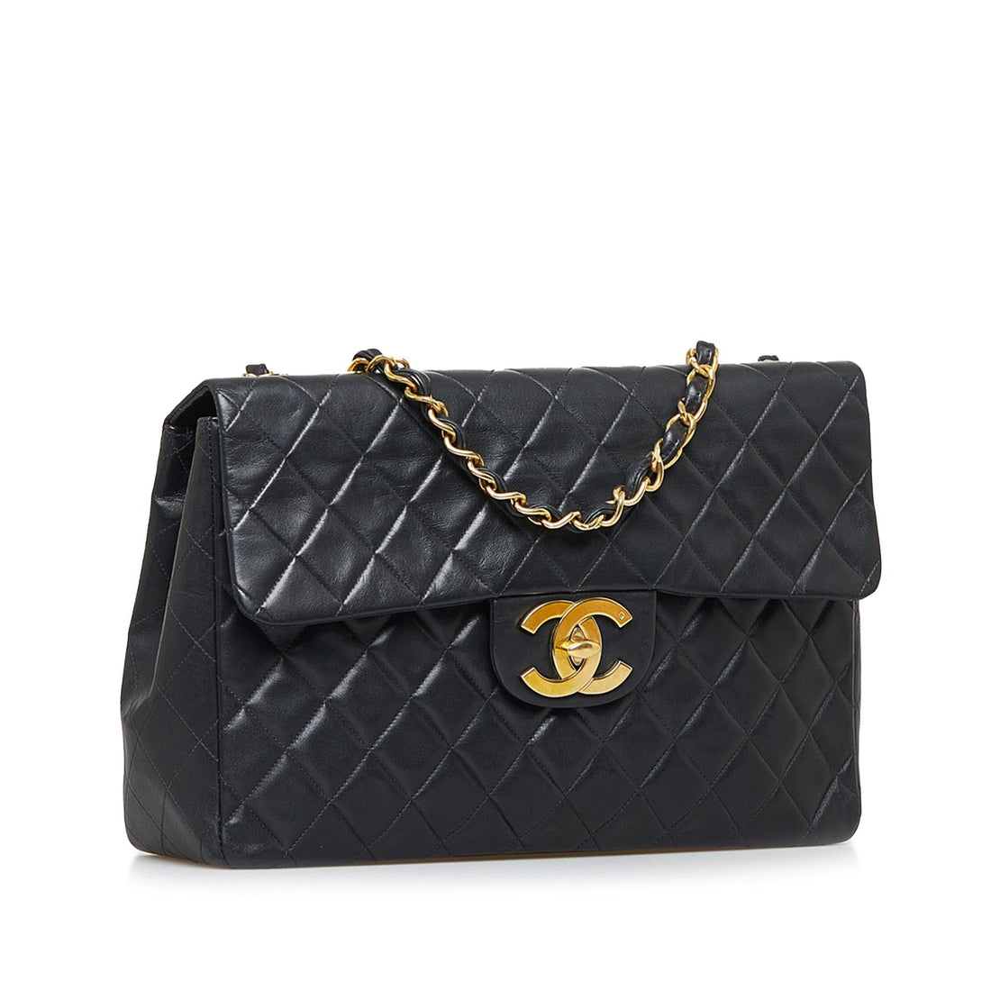 Chanel Maxi Classic Lambskin Single Flap (SHG-bNolFY) - Handbags